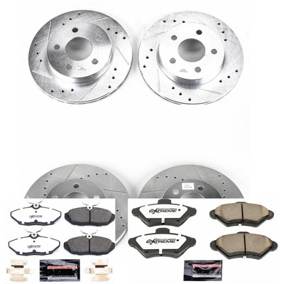 Power Stop K1326-26 Z26 Street Warrior 1-Click Brake Kit Front And Rear