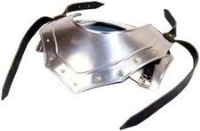 Medieval Steel Gorget Neck Armor, 18-Gauge, Renaissance Knight Costume Protector