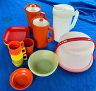 ‘70’s Tupperware Toys Mini Child’s Play Set Pitcher/Cups/Bowls/Plates Cake Cover — photo 1