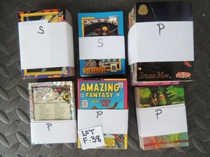 MARVEL DC CARD BOX LOT F38 SILVER SURFER MASTERPIECES SPIDERMAN BLOODLINE C-PICS