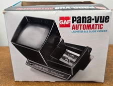 Retro GAF Pana-Vue Automatic Lighted 2x2 Slide Viewer in Original Box