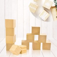 12 Stk HolzwüRfel Blanko 5 X 5 X 5Cm Schnitzholz Schnitzen Lindenholz