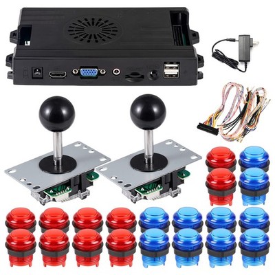 Pandora's Box DIY Arcade Kit 2800 Games Joystick + 20 Buttons Complete Set New..