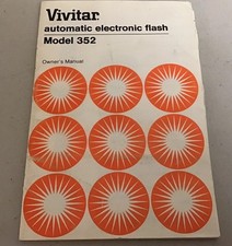 Vivitar Model 352 Flash Manual Preowned
