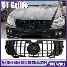 For Mercedes Benz GL-Class X164 07-12 GL320 GL350 GL450 Gloss Black Front Grille