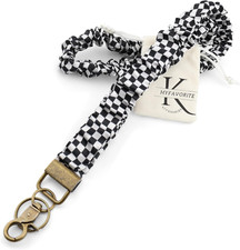 Elastic Stretch Lanyard for ID Badges and Keys - Stylish Keychain for All
