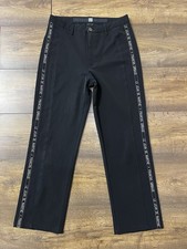 Marithe  Fran ois Girbaud Black Pants Made in Italy Women  s XS-S Logo Tape