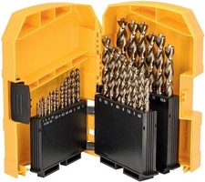 Dewalt DT4957-QZ Set of 29 HSS-E 1100N Drill Bits in Metal Case