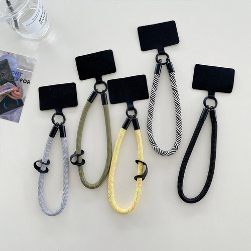 Cell Phone Lanyard Wrist Strap Charm Chain with Card Phone Case Hanging Rope - Photo 3 sur 18