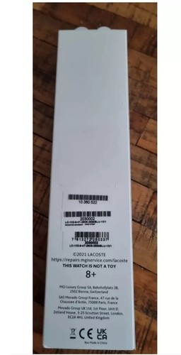 Reloj pulsera Lacoste 12.12 32mm caja de plástico azul con correa de silicona azul para niños - Imagen 3 de 3