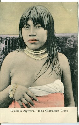 Argentinien Chaco Chamacoco Frau Um 1907 Motiv Postkarte