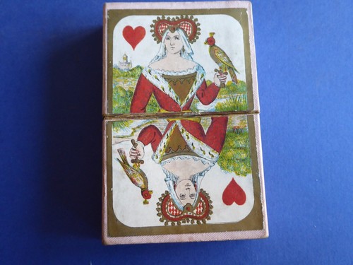 jeu de cartes a jouer complet 1860 lithographie Daveluy Frères boite d 'origine - Picture 9 of 11