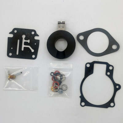 Carburetor Rebuild Kit For OMC Johnson Evinrude - Includes Gaskets, Float & Needle 7 thumbnail image
