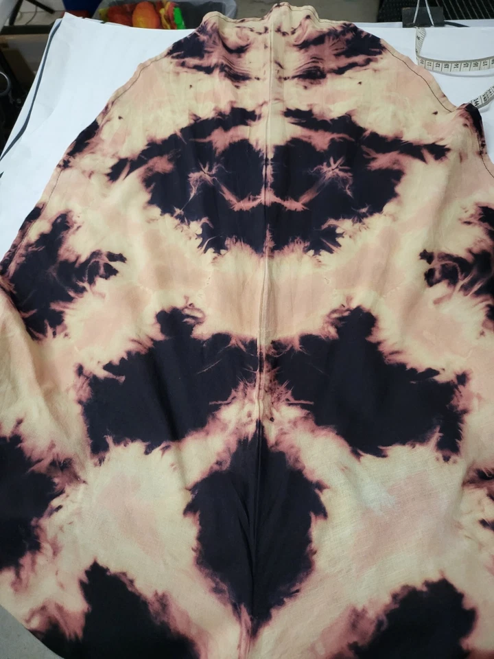 Gothic Festival Boho Bohemian Party Fairy Renaissance Reverse Tie Dye dress - Image 4 of 4