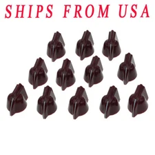 228pcs Vintage Raised Mini Chicken Head Knobs AMP Effect Pedal Knobs WineRed
