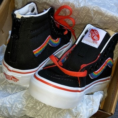 vans chenille rainbow
