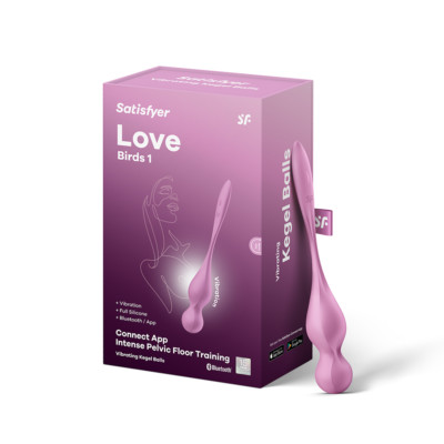 Satisfyer Love Birds 1 Connect App | Vibrating Kegel Balls | 78 g | Pelvic Floor