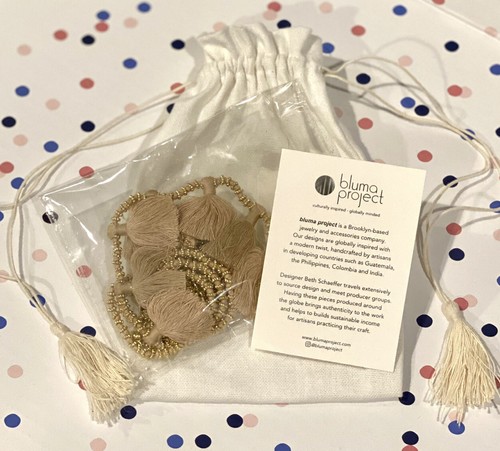 NEW MUST HAVE BLUMA PROJECT LUNA TASSEL NECKLACE-SAND - Picture 4 of 5