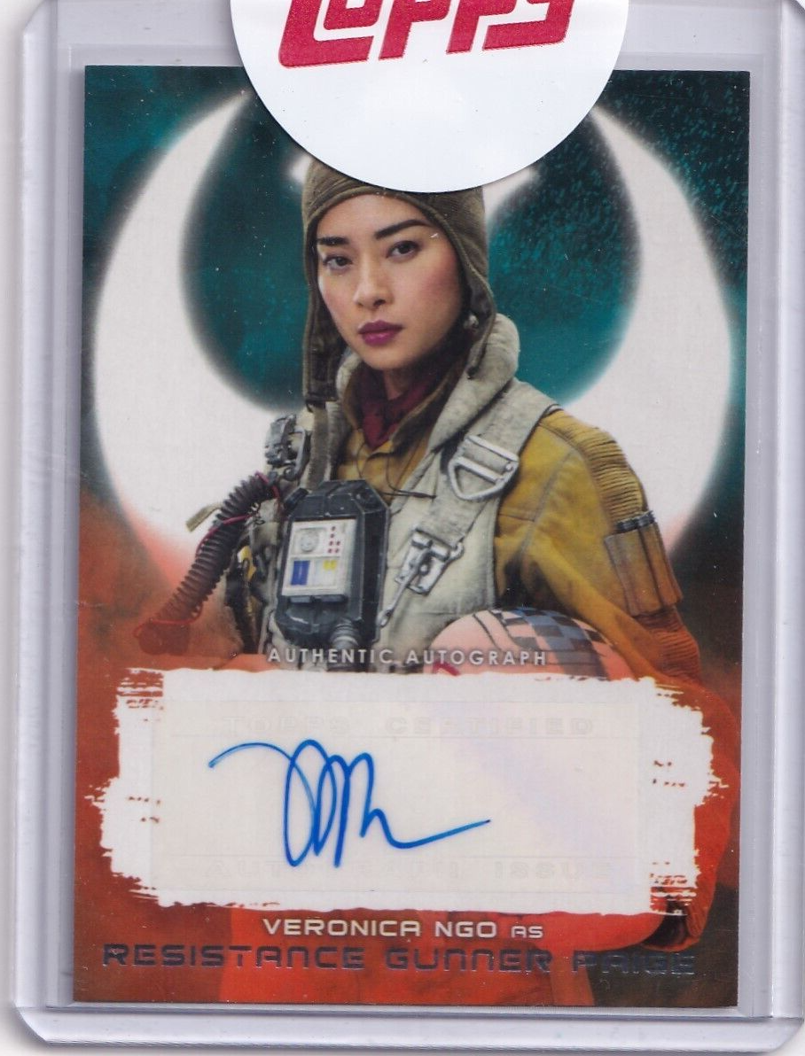 2017 Topps Star Wars The Last Jedi Veronica Ngo as Resistance