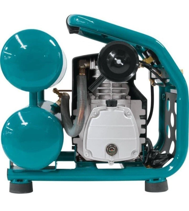 Makita MAC2400 2,5 л.с. 4,2 куб. фута/мин 90 фунтов/кв. дюйм 4-полюсный мотор воздушный компрессор двойной стек - Изображение 4 из 4