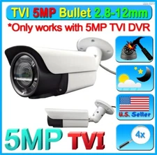 5MP TVI 1960P HD 2.8-12mm Video CCTV Weatherproof Outdoor Night Bullet Camera