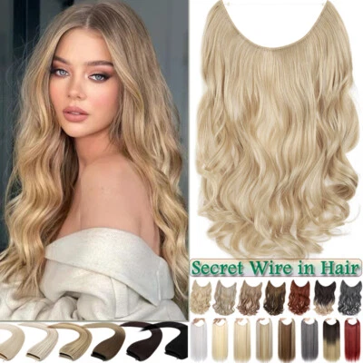 S-NOILITE Natural Invisible Hidden Wire In Hair Extensions One Piece Thick As Human Real