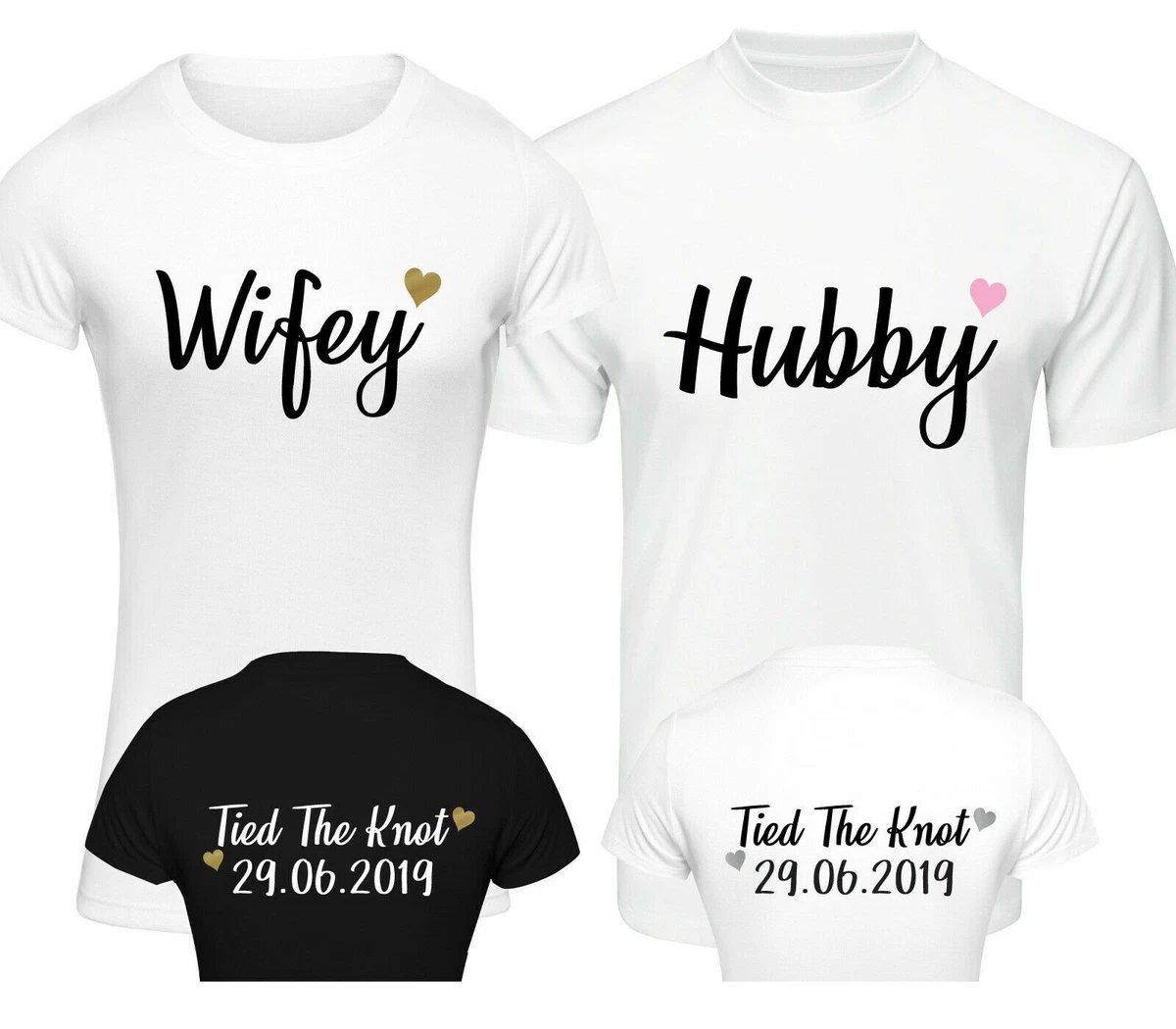 hubby wifey baby t shirts