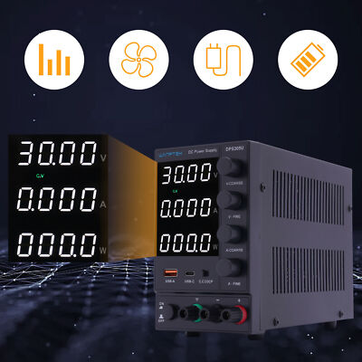Lab 4-Bit Variable Adjustable Switching Regulated DC Bench Power Supply 60V 5A