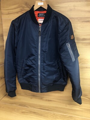 【schott】ARMY TYPE-U Flight jacket Schott NYC Army Type-U Black Flyers Full Zip Quilted Bomber Jacket