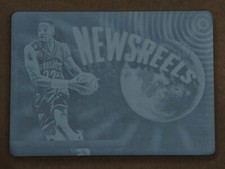 2022-23 NOIR NEWSREELS JERSEYS PLATE 1/1 ALONZO MOURNING