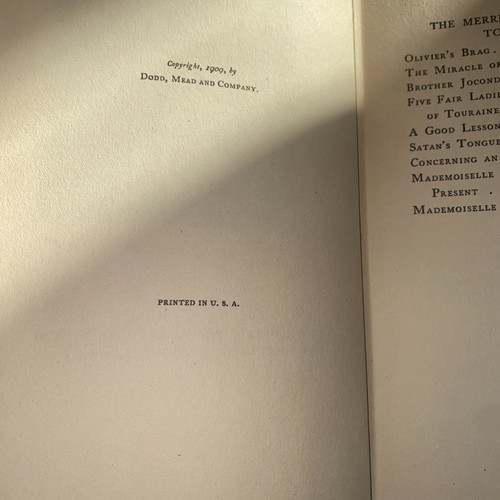 THE MERRIE TALES OF JACQUES TOURNEBROCHE by ANATOLE FRANCE 1909 Illustrated - Picture 7 of 14