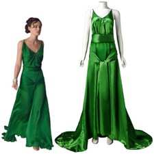 Atonement Cecilia Tallis Cosplay Costume Dress Outfits Halloween Green Dress