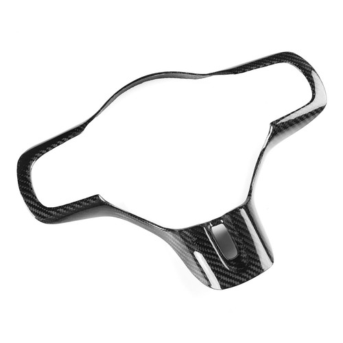 Real Dry Carbon Fiber Steering Wheel Cover Trim For Mitsubishi Lancer EVO X 10th - Picture 2 of 12