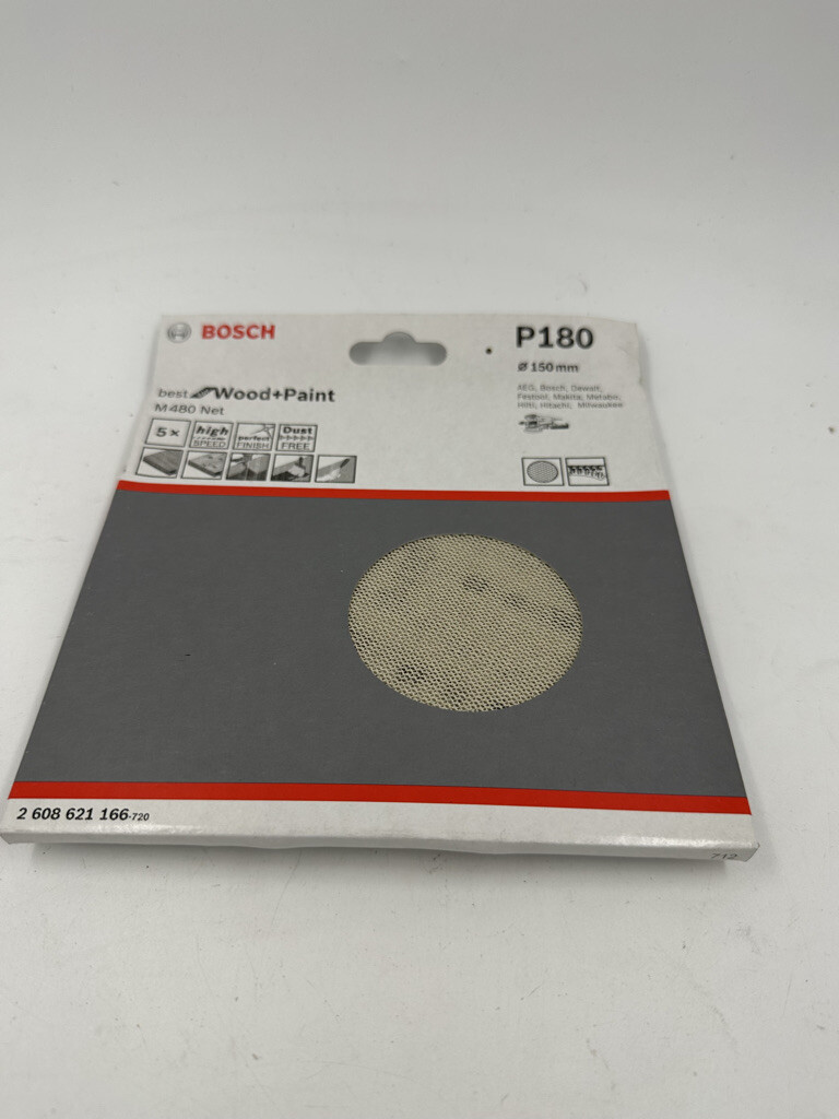 Bosch Net M480 Abrasive Wood Paint 150mm Mesh High Speed Sanding 
