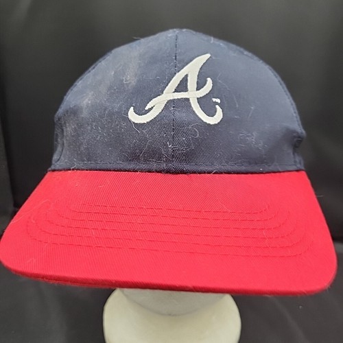 Atlanta Braves Classic Hat Cap by Renew Merchandise Strapback Navy Red