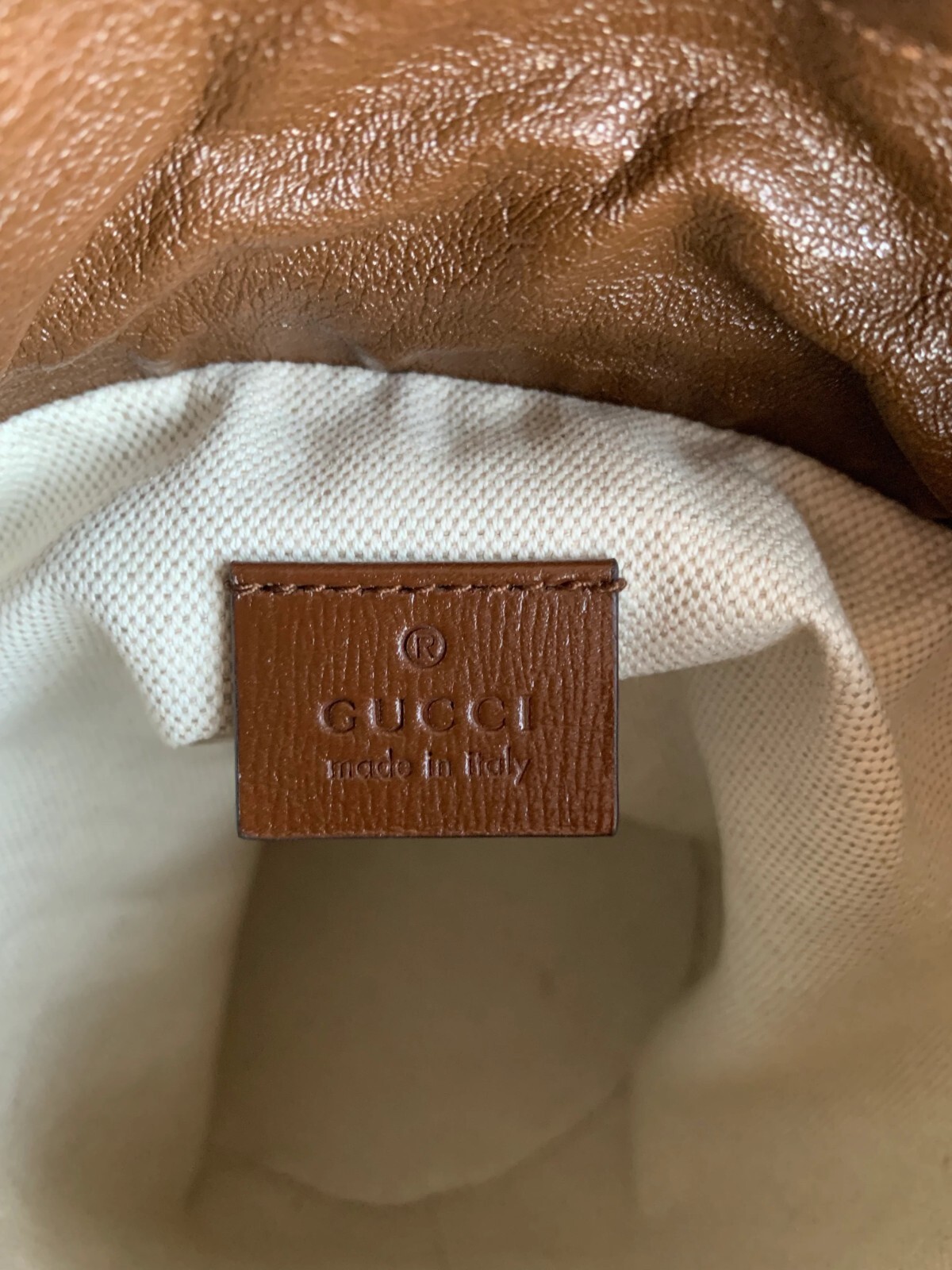best online outlet stores GUCCI Horsebit 1955 GG Coated Canvas Beige