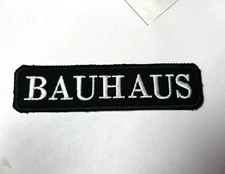 Bauhaus Embroidered Patch IRON/SEW ON Goth Sisters of Mercy The Cure B/W 