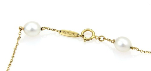 Tiffany & Co. Peretti Armband 18 Karat Gelbgold Perlen Meterware - Bild 3 von 4