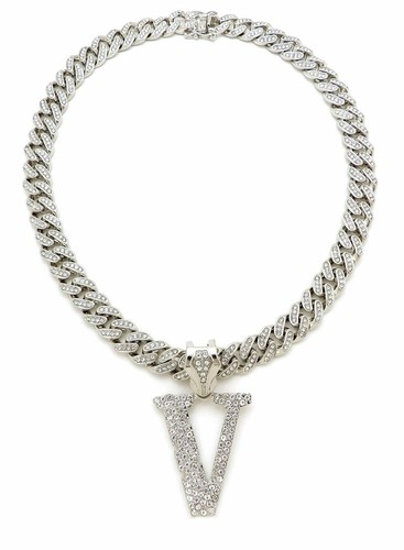 DIAMOND LIL UZI VERT V PENDANT SILVER 