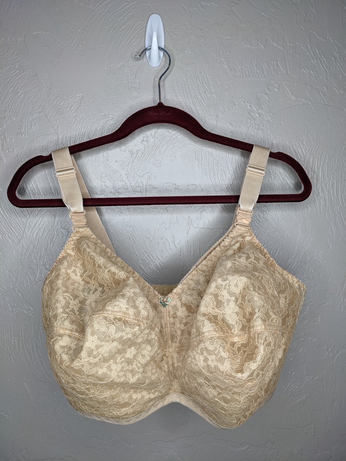 Jeunique Womens 40J Tan Floral Lace No Wire Nursing Bra J3196 eBay