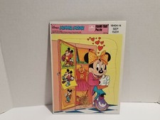Vintage Golden Frame Tray Puzzle - Disney's Minnie Mouse (Made In USA)