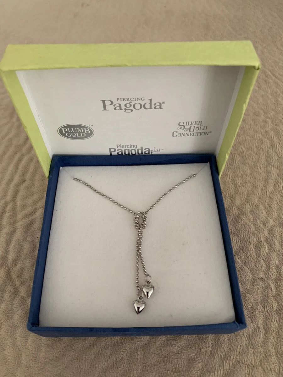 Piercing pagoda deals heart necklace