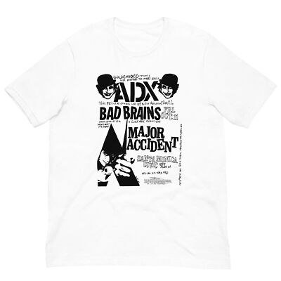 Bad Brains Tee ADX Clockwork Orange Major Accident Metal Punk Soft Unisex tee