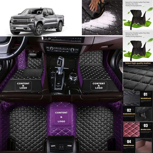 For Chevrolet Silverado Ext Cab Car Floor Mats Custom Waterproof Cargo Liners - Picture 17 of 35