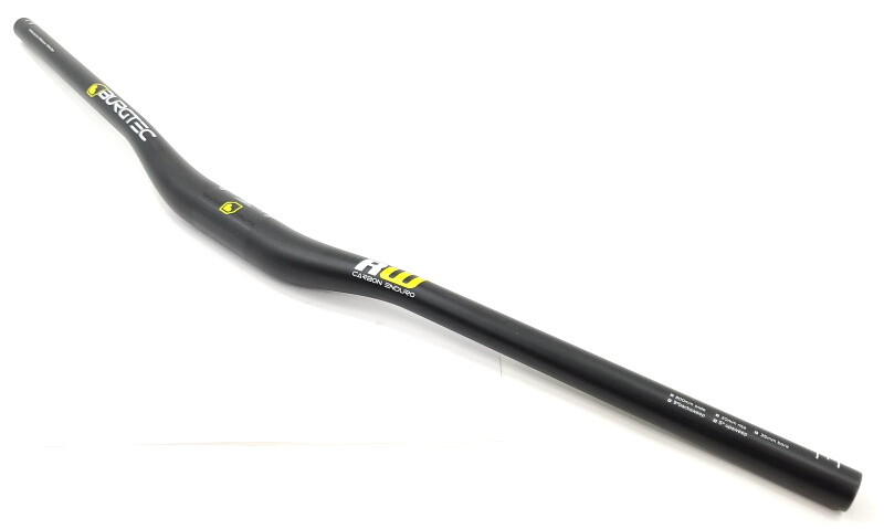 Manillar de enduro de carbono Burgtec RideWide 800 mm, abrazadera de 35 mm, elevación de 20 mm, negro