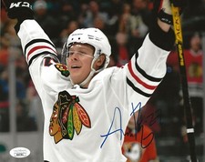 Adam Boqvist signed Chicago Blackhawks 8x10 photo autographed Hawks 2 JSA