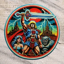 Thundarr The Barbarian Retro Sci-Fi Cartoon Patch - Iron-On Applique - 1980s