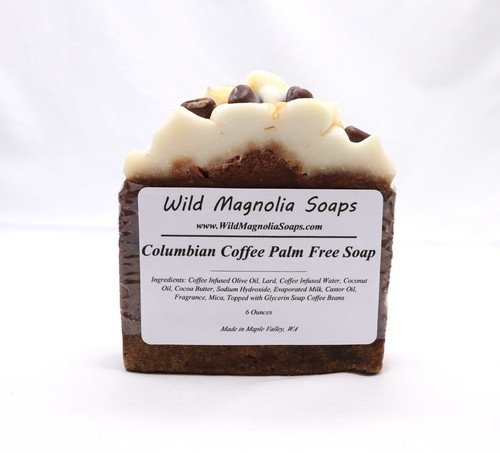 Columbian Coffee Scented Cold Process Palm Free Soap with Milk and Cocoa Butter - Picture 6 of 6