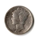 1921 MERCURY DIME FINE