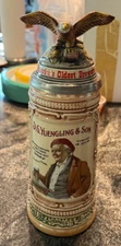 RARE VINTAGE YUENGLING'S BEER 160TH ANNIV STEIN DG YUENGLING & SON POTTSVILLE PA